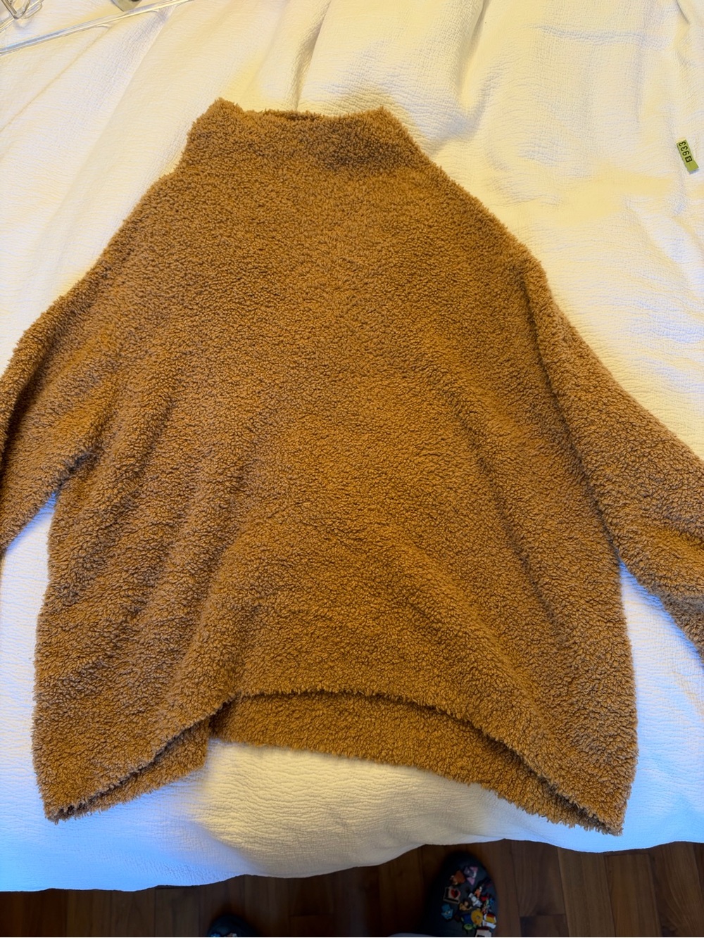 Vince Teddy Funnel Neck Sweater - Camel